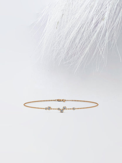 Round Cut Bezel Set Moissanite Diamond Personalized Gift For Women's