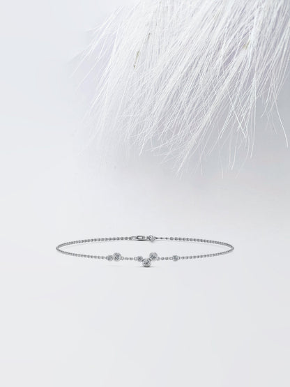 Round Cut Bezel Set Moissanite Diamond Personalized Gift For Women's