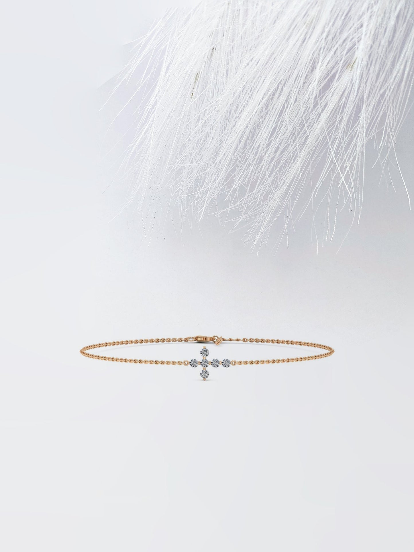 Stunning Round Cut Moissanite Anniversary Bracelet For Her