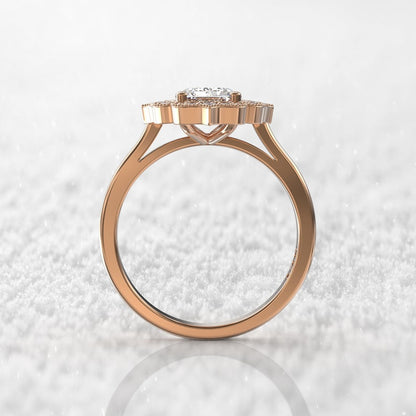 Most Stunning Emerald Cut Moissanite Engagement Ring For Her