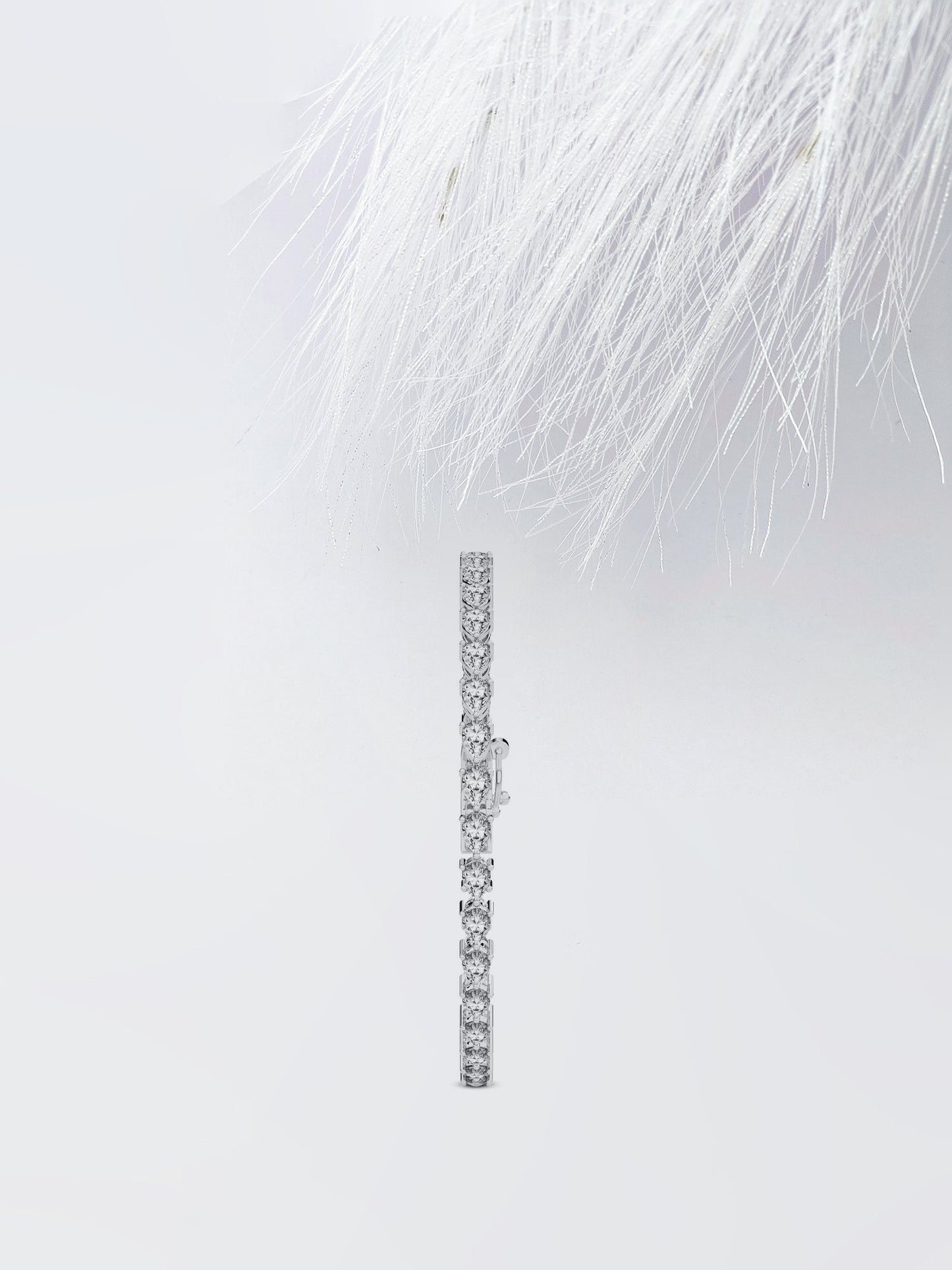 Stunning Pear Cut Moissanite Tennis Anniversary Bracelet For Her