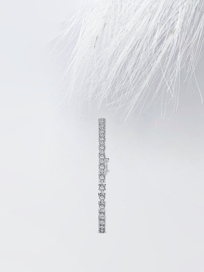 Stunning Pear Cut Moissanite Tennis Anniversary Bracelet For Her