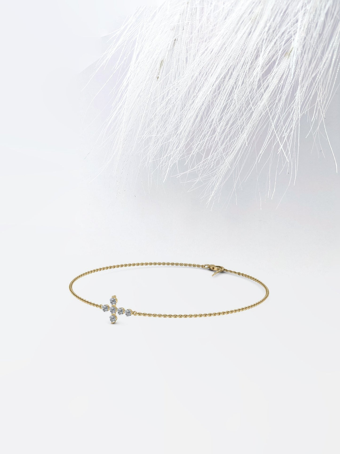 Stunning Round Cut Moissanite Anniversary Bracelet For Her