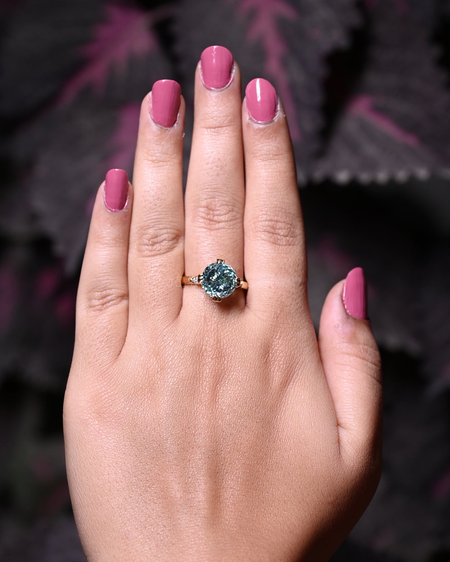 Bezel Green Emerald Cut Moissanite Engagement Ring