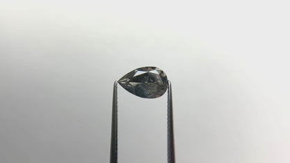 Fancy Dark Grey Rare Loose Pear Cut Moissanite Diamond For Engagement Ring/ Unique Grey Color Customized Solitaire Stone For Bridesmaid Gift