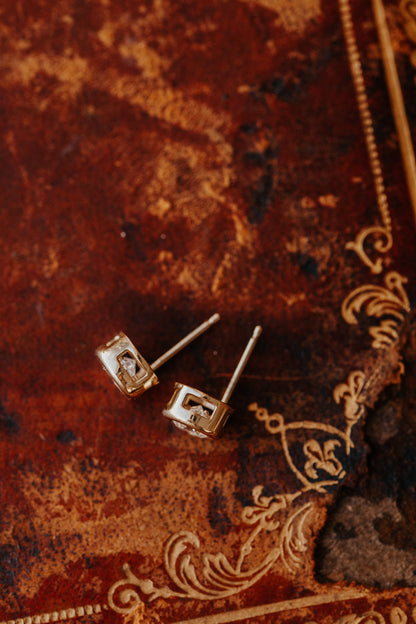 Bezel Round Cut Moissanite Anniversary Studs Earring For Her