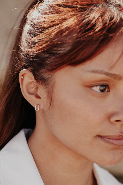 Most Rare Items Hampton Round Cut Moissanite Engagment Stud Earring