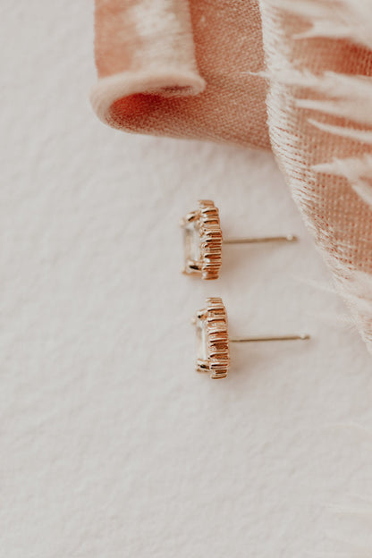 Stunning Radiant Cut Moissanite Cut Stud Earring For Her