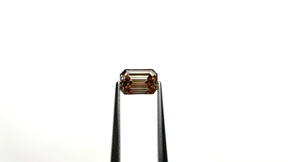 Champagne Emerald Step-Cut Loose Moissanite Diamond