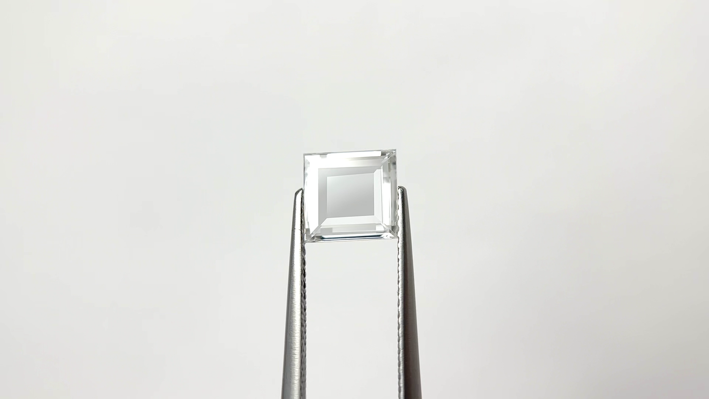 Colorless Portrait cut Square Loose Moissanite Diamond