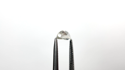 Colorless Rose Cut Half Moon Moissanite Loose