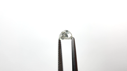 Colorless Rose Cut Half Moon Moissanite Loose