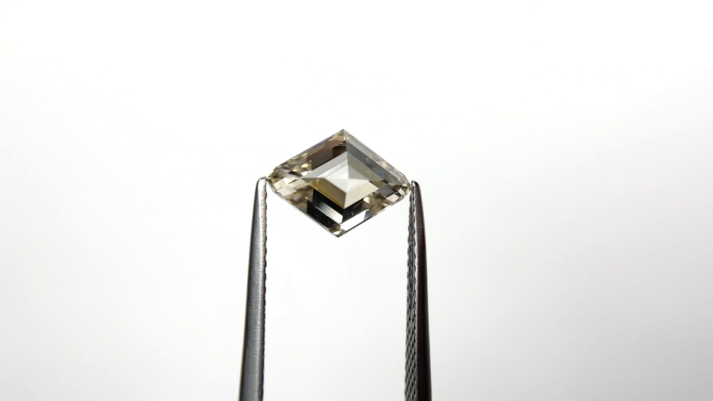 Stunning Champagne Lozenge Cut Loose Moissanite Diamond