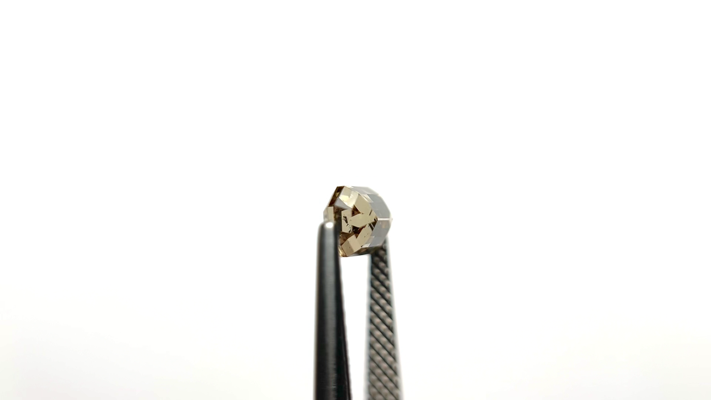 Rare Champagne Emerald Cut Loose Moissanite Diamond For Her