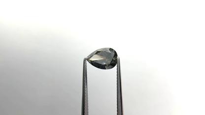 Fancy Dark Grey Rare Loose Pear Cut Moissanite Diamond For Engagement Ring/ Unique Grey Color Customized Solitaire Stone For Bridesmaid Gift