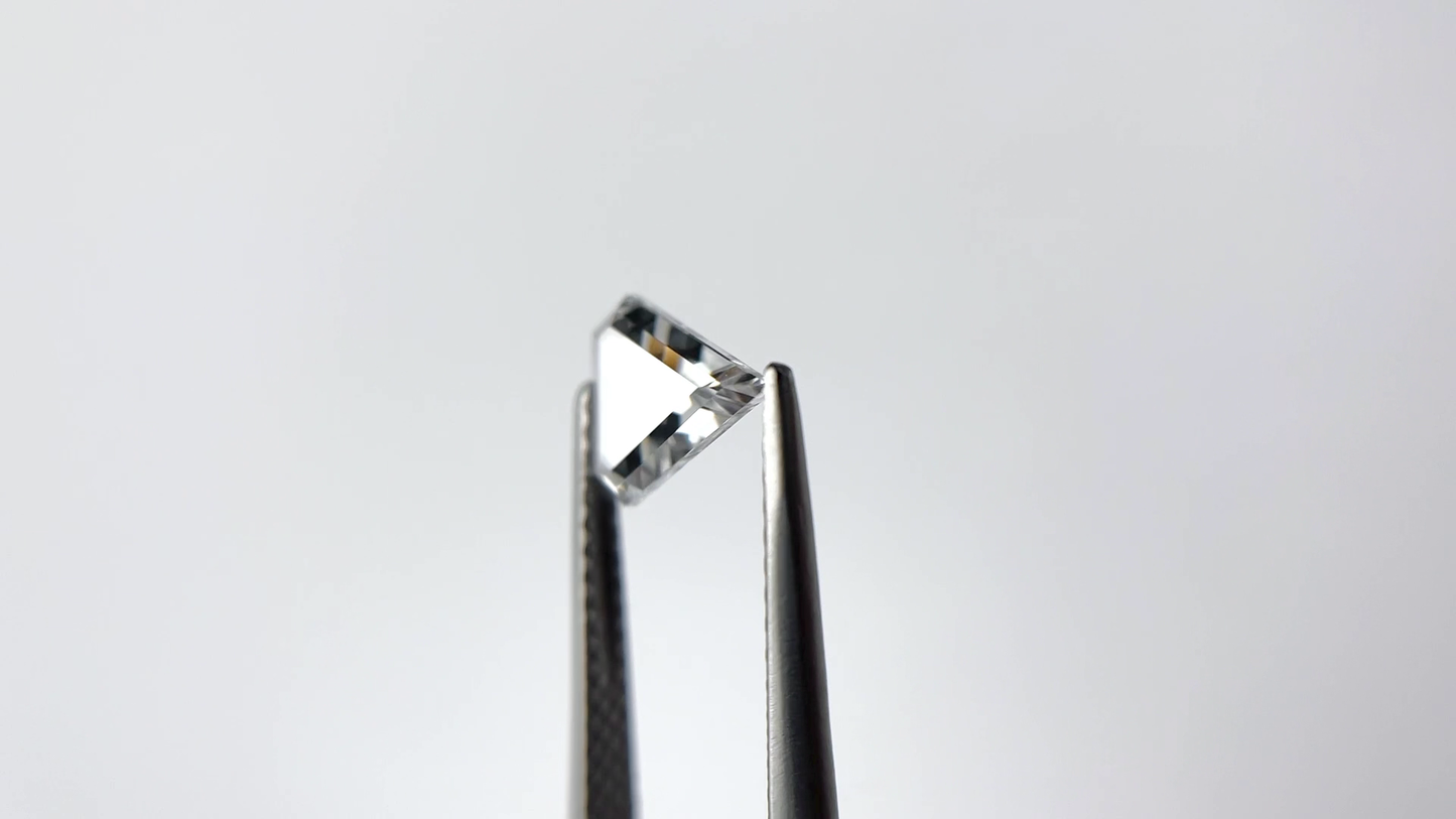 Most Rare Corner Cut Triangle Cut Loose Moissanite For Stackable Ring/ Portrait Customized Moissanite Diamond/ Bridesmaid Gift For Diamond