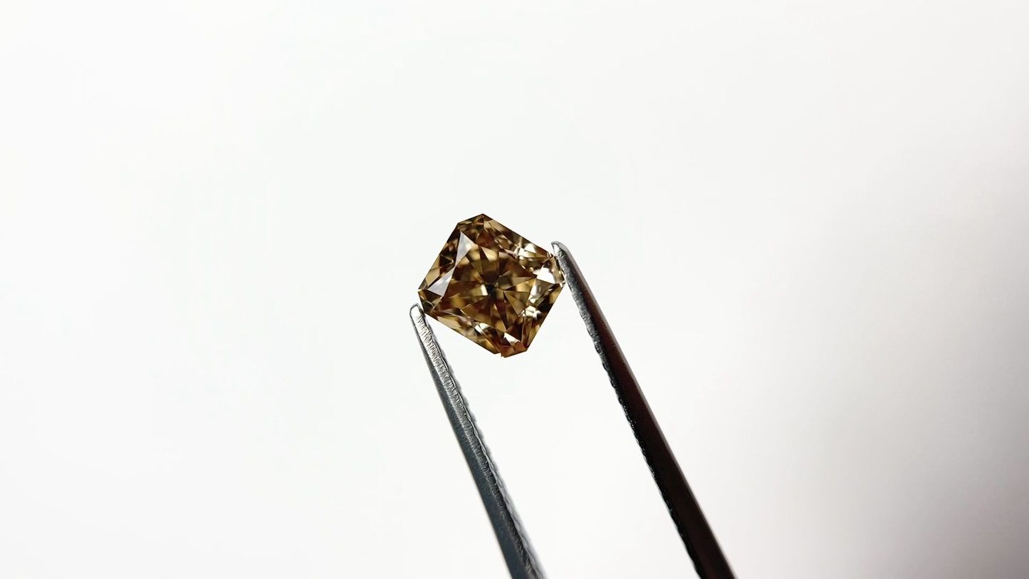 Unique Champagne Cushion Brilliant Cut Loose Moissanite Diamond For Bridal Ring/ Customized Corner Cut Stone/ Trendy Most Sell Diamond